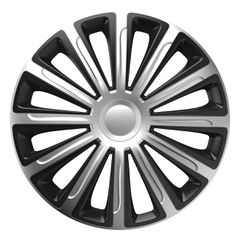 Amio - ΤΑΣΙΑ 16" HUBCAP TREND SILVER BLACK - ΣΕΤ ΣΕ ΚΟΥΤΙ - 4 ΤΕΜ. (6858/AM)