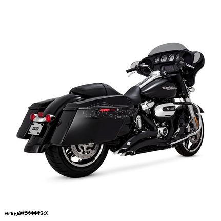 Εξατμίσεις Ολόσωμες VANCE & HINES BIG RADIUS 2-2 BLACK X HARLEY DAVIDSON TOURING BLACK