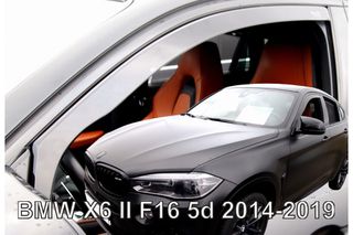 ΑΝΕΜΟΘΡΑΥΣΤΕΣ ΓΙΑ BMW X6 F16 5D 2014-2019 ΣΕΤ ΑΥΤΟΚΙΝΗΤΟΥ ΑΠΟ ΕΥΚΑΜΠΤΟ ΦΙΜΕ ΠΛΑΣΤΙΚΟ HEKO - 4 ΤΕΜ.