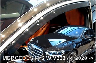 ΑΝΕΜΟΘΡΑΥΣΤΕΣ ΓΙΑ MERCEDES S W223 /V223 4D 2020+ ΖΕΥΓΑΡΙ ΑΠΟ ΕΥΚΑΜΠΤΟ ΦΙΜΕ ΠΛΑΣΤΙΚΟ HEKO - 2 ΤΕΜ.