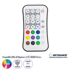 GloboStar® 73158 R9 SKYDANCE Ασύρματο Χειριστήριο RF 2.4Ghz 1 Group για όλα τα Πολύχρωμα SKYDANCE Controller DC 3V 1 x CR2032 - IP20 Μ10.7 x Π5.8 x Υ1cm - 5 Χρόνια Εγγύηση