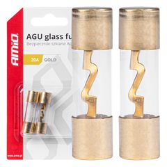 Amio - ΑΣΦΑΛΕΙΕΣ ΓΥΑΛΙΝΕΣ AGU 20A 38x10,3mm 2 - 2 ΤΕΜ. (03483/AM)