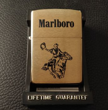 ZIPPO MARLBORO COWBOY LASSO BRASS 1992