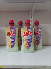 4 Υγρά πατώματος Ajax με άρωμα σαπούνι Μασσαλίας + λεβάντα