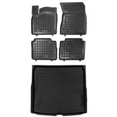 Πατάκια δαπέδου με πορτ μπαγκάζ σετ για Nissan X-Trail IV (T33) 5τμχ
