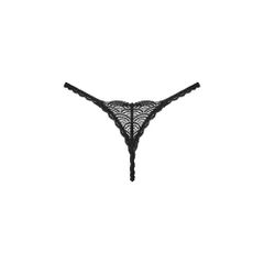 Plus size Obsessive Chemeris thong with lace Black-thumb-2