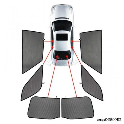 HYUNDAI TUCSON 5D 2021+ ΚΟΥΡΤΙΝΑΚΙΑ ΜΑΡΚΕ CAR SHADES - 6 ΤΕΜ.