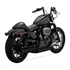 Vance & Hines Σετ Τελικά Εξατμίσεων για Harley Davidson '14 - UP XL 883 / 1200 Sportster με καταλύτη Euro 3 μαύρο
