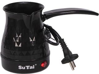 Sutai ST-009 Ηλεκτρικό Μπρίκι 800W με Χωρητικότητα 800ml Λευκό/Μαύρο/Πράσινο Black