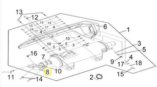 Φλάντζα Εξάτμισης Sym Gts.300 Efi F4 Abs Start/Stop E4 18319-L3A-300