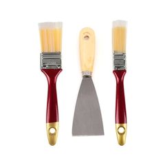 Σετ 3τμχ Πινέλο Βαφής και Σπάτουλα - Paint Brush Set HongYoo