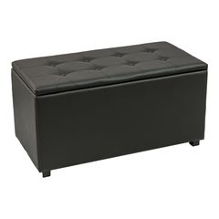 257-000026 Σκαμπό-μπαούλο Corben pakoworld pu μαύρο 80x43x45εκ PU - MDF - FOAM - WOOD BLACK, 1 Τεμάχιο