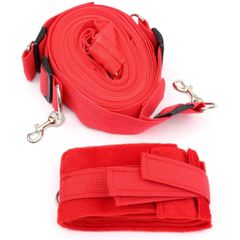 Red Bed Bondage Restraints System-thumb-9