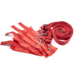 Red Bed Bondage Restraints System-thumb-4