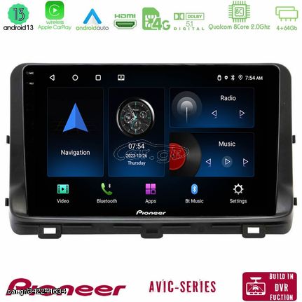 Pioneer AVIC 8Core Android13 4+64GB Kia Ceed 2018-2023 Navigation Multimedia Tablet 9"