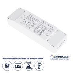 GloboStar® 73132 TE-12A-L SKYDANCE AC Triac Dimmable Constant Current LED Driver 1 Κανάλι AC 200-240V 1 x 0.15A 12W - Max 0.15A 12W - IP20 Μ11.1 x Π3.7 x Υ2cm - 5 Χρόνια Εγγύηση