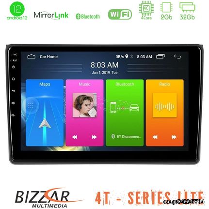 Bizzar 4T Series Audi A4 B7 4Core Android12 2+32GB Navigation Multimedia Tablet 9 | Pancarshop