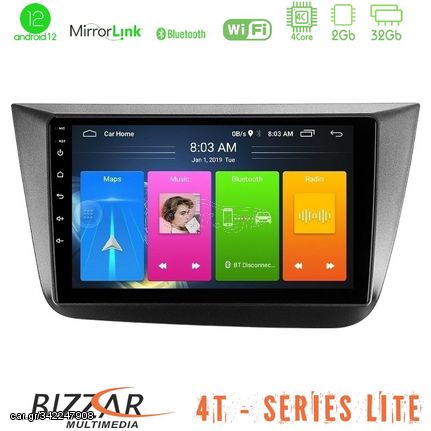 Bizzar 4T Series Seat Altea 2004-2015 4Core Android12 2+32GB Navigation Multimedia Tablet 9 | Pancarshop