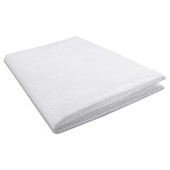 vidaXL Μουσαμάς με Ύφανση Leno Λευκός 4x4 μ. 140 γρ./μ²-thumb-2