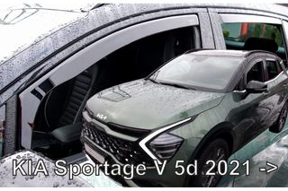 ΑΝΕΜΟΘΡΑΥΣΤΕΣ ΓΙΑ KIA SPORTAGE 5D 2021+ ΣΕΤ ΑΥΤΟΚΙΝΗΤΟΥ ΑΠΟ ΕΥΚΑΜΠΤΟ ΦΙΜΕ ΠΛΑΣΤΙΚΟ HEKO - 4 ΤΕΜ.