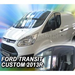 ΑΝΕΜΟΘΡΑΥΣΤΕΣ ΓΙΑ FORD TRANSIT CUSTOM 2D/4D 2012+ ΖΕΥΓΑΡΙ VAN ΑΠΟ ΕΥΚΑΜΠΤΟ ΦΙΜΕ ΠΛΑΣΤΙΚΟ HEKO - 2 ΤΕΜ.