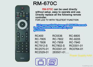PHILIPS RM-670C LCD / LED / PLASMA R/C-thumb-1