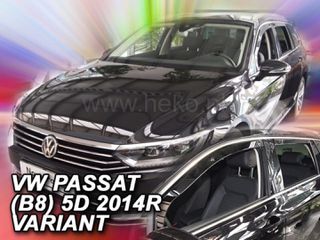 ΑΝΕΜΟΘΡΑΥΣΤΕΣ ΓΙΑ VW PASSAT 5D COMBI/VARIANT/SW 2014+ ΑΝΕΜΟΘΡΑΥΣΤΕΣ ΣΕΤ ΑΥΤΟΚΙΝΗΤΟΥ ΑΠΟ ΕΥΚΑΜΠΤΟ ΦΙΜΕ ΠΛΑΣΤΙΚΟ HEKO - 4 ΤΕΜ.