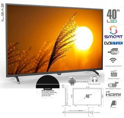 SUNNY 40'' SMART DVB-T2 / C / S2 LED TV