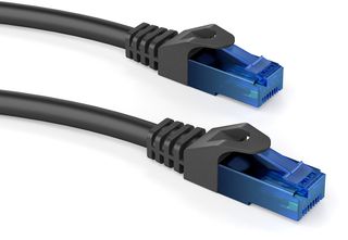 POWERTECH καλώδιο δικτύου CAB-N245, Cat 6 U/UTP, CCA 24AWG, 1m, μαύρο