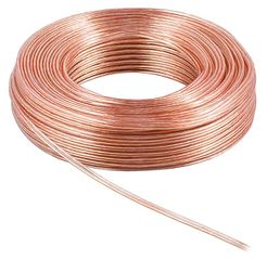 POWERTECH καλώδιο ήχου 2x 0.75mm² CAB-SP018, Copper, 10m, διάφανο