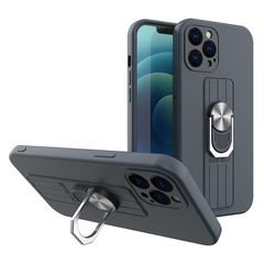 POWERTECH θήκη Ring MOB-1679 για iPhone 13 Pro, μπλε-thumb-1