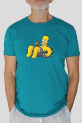 Bigbong Simpsons T-shirt Petrol Ανδρικό Regular Fit - A1-112-PT