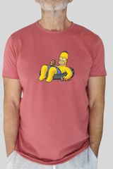 Bigbong Simpsons T-shirt Rust Ανδρικό Regular Fit - A1-112-RUS