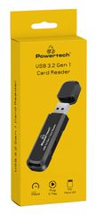 POWERTECH card reader PT-1112 για SD & micro SD, USB 3.2, 5Gbps, μαύρο-thumb-2