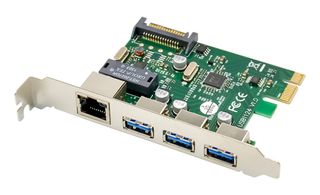 POWERTECH κάρτα επέκτασης PCIe σε USB 3.0 & GbE LAN ST642, VL805