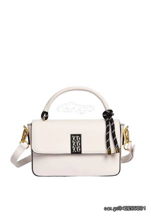 Γυναικεία Τσάντα Χιαστί Kalk KLBGCRO002 Supreme Bag Off-White Kalk