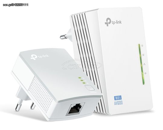 TP-LINK Wi-Fi AV600 Powerline Extender Kit TL-WPA4220, 300Mbps, Ver. 4.0