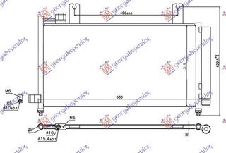 Ψυγείο A/C 2.0 JTD (63x31.5x16) Suzuki SX4 2007-2013