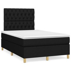 ΚΡΕΒΑΤΙ BOXSPRING ΜΕ ΣΤΡΩΜΑ & LED ΜΑΥΡΟ 120X190 ΕΚ. ΥΦΑΣΜΑΤΙΝΟ 3270269