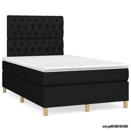 ΚΡΕΒΑΤΙ BOXSPRING ΜΕ ΣΤΡΩΜΑ & LED ΜΑΥΡΟ 120X190 ΕΚ. ΥΦΑΣΜΑΤΙΝΟ 3270269