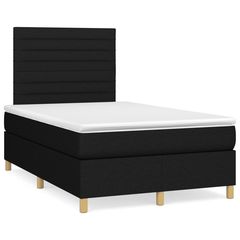 ΚΡΕΒΑΤΙ BOXSPRING ΜΕ ΣΤΡΩΜΑ & LED ΜΑΥΡΟ 120X190 ΕΚ. ΥΦΑΣΜΑΤΙΝΟ 3270255