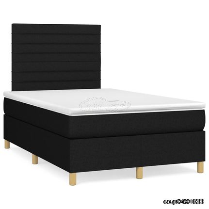 ΚΡΕΒΑΤΙ BOXSPRING ΜΕ ΣΤΡΩΜΑ & LED ΜΑΥΡΟ 120X190 ΕΚ. ΥΦΑΣΜΑΤΙΝΟ 3270255