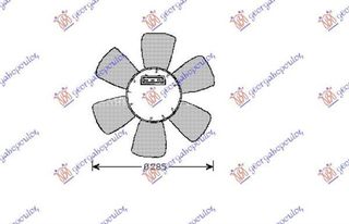Βεντιλατέρ Ψυγείου (Με A/C) (Μοτέρ & Φτερωτή) Βενζίνη/Πετρέλαιο VW Passat 1993-1996