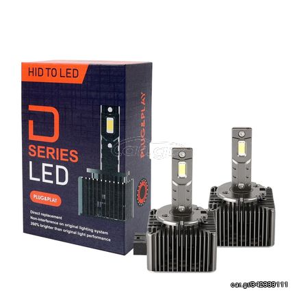 D1S 12V PK32d-2 6000K 8.400lm 35W D-SERIES LED PLUG & PLAY KIT CAN-BUS (ΜΕ ΑΝΕΜΙΣΤΗΡΑΚΙ) MTECH - 2ΤΕΜ.