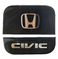 HONDA CIVIC 3/4/5D 2001>2006 ΑΥΤΟΚΟΛΛΗΤΟ ΤΑΠΑΣ ΡΕΖΕΡΒΟΥΑΡ 17,5 Χ15,5 ΜΑΥΡΟ/ΧΡΩΜΙΟ ΜΕ ΕΠΙΚΑΛΥΨΗ ΕΠΟΞΕΙΔΙΚΗΣ ΡΥΤΙΝΗΣ (ΥΓΡΟ ΓΥΑΛΙ) - 1 ΤΕΜ.