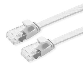 POWERTECH καλώδιο δικτύου CAB-N335, flat, Cat 6a U/UTP, 25cm, λευκό