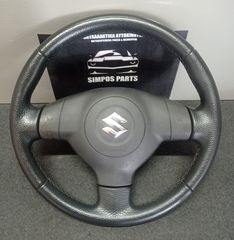 Τιμόνι δερμάτινο με αερόσακο (για μετατροπή) Suzuki Jimny 1998-2018