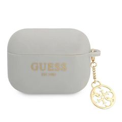 Guess GUAPLSC4EG AirPods Pro cover grey/grey Silicone Charm 4G Collection