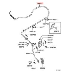 ΝΤΙΖΑ ΓΚΑΖΙΟΥ MITSUBISHI PAJERO DIESEL '90- '01 (MB539641) CABLE,ACCEL
