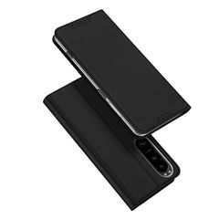 Dux Ducis Skin Pro Hülle für Sony Xperia 1 V Flip Card Wallet Stand Schwarz